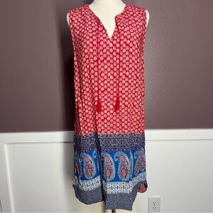 beachlunchlounge Red Patterned Dress